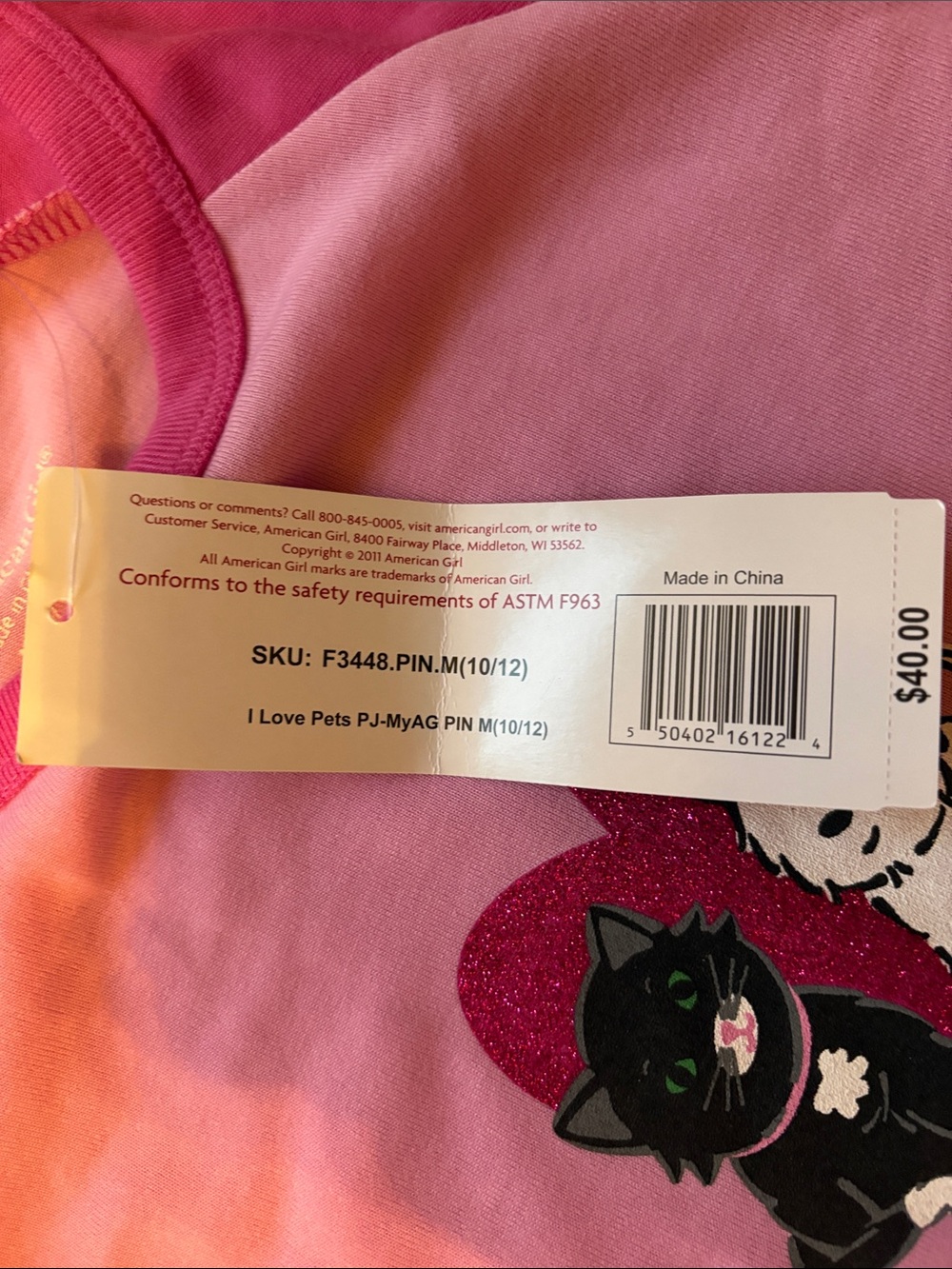 American Girl I Love Pets PJ Gown - Picture 5 of 5